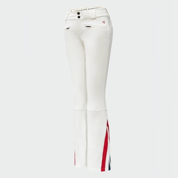 Perfect Moment Pants - Perfect Moment White and Red Flare Pants